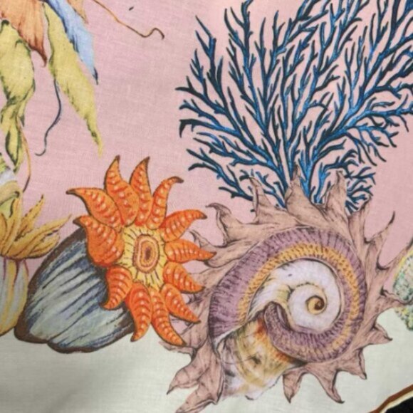 Zimmerman Marine-Inspired Shell Print Elegant Strapless Dress - Picture 6 of 9